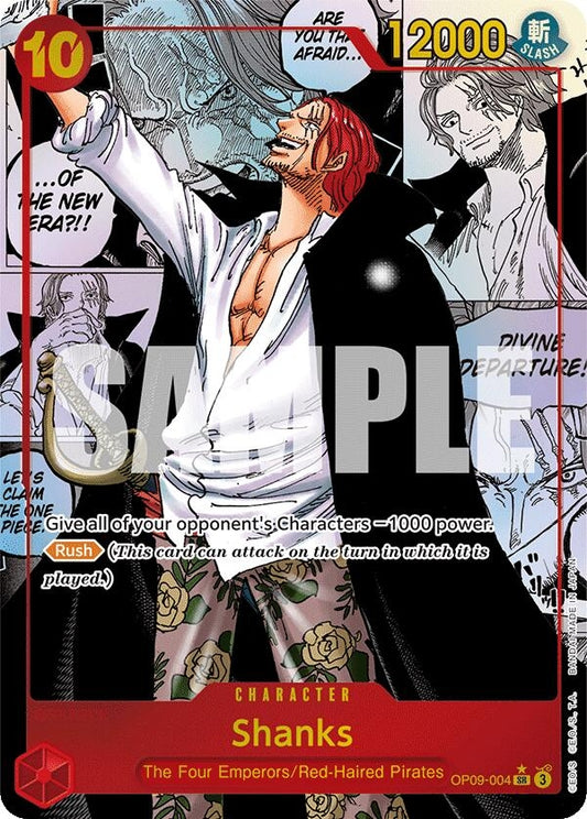 Image for Shanks (004) (Manga) (OP09-004) - One Piece Card Game