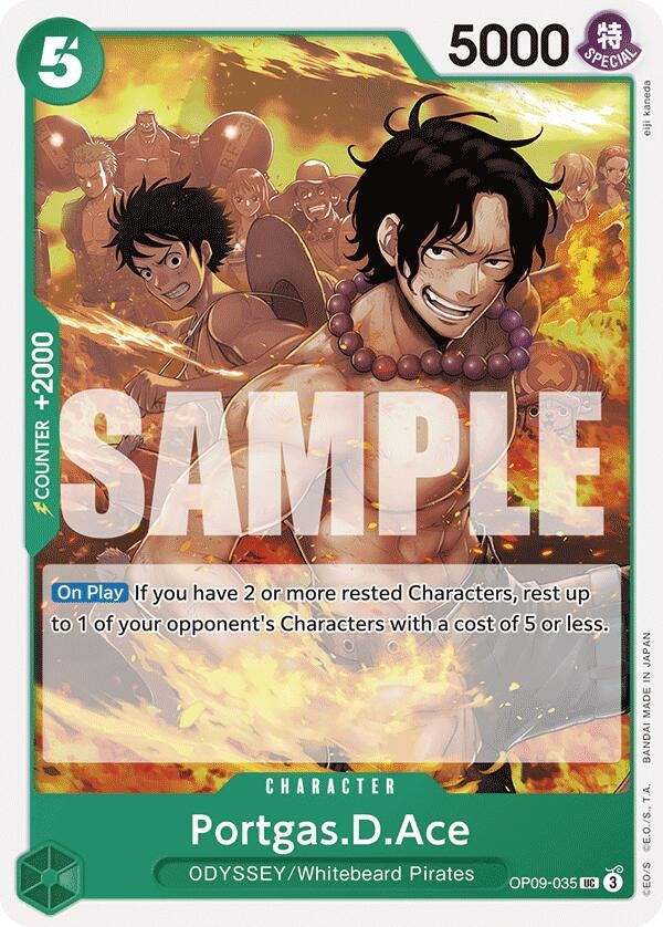 Image for Portgas.D.Ace (OP09-035) - One Piece Card Game