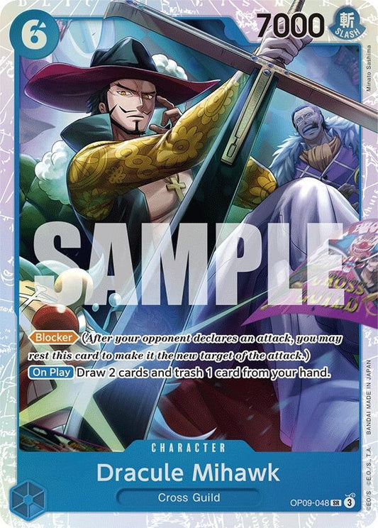 Image for Dracule Mihawk (OP09-048) - One Piece Card Game