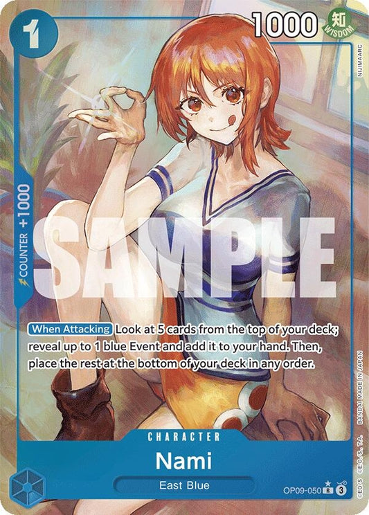 Image for Nami (050) (Parallel) (OP09-050) - One Piece Card Game