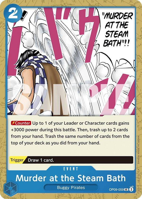 Image for Murder at the Steam Bath (OP09-059) - One Piece Card Game