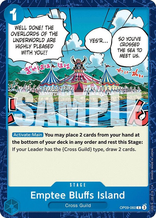 Image for Emptee Bluffs Island (OP09-060) - One Piece Card Game