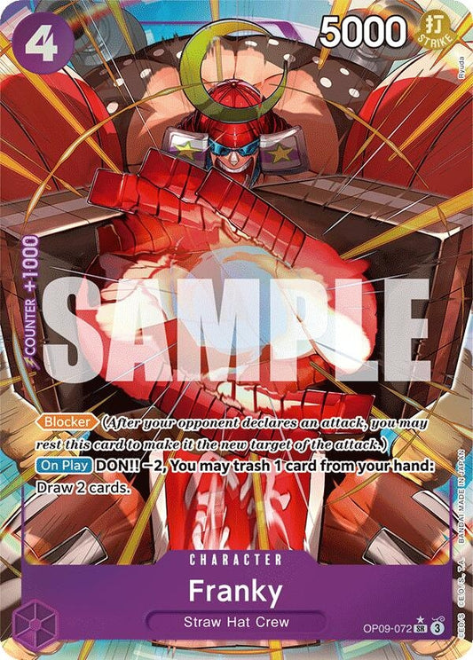 Image for Franky (Parallel) (OP09-072) - One Piece Card Game