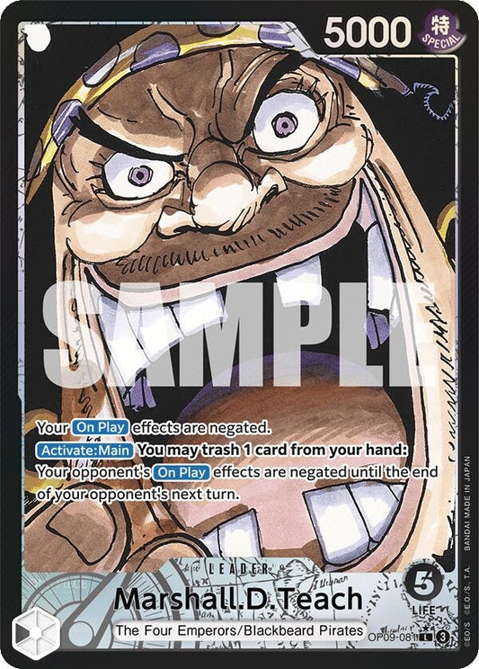 Image for Marshall.D.Teach (081) (Parallel) (OP09-081) - One Piece Card Game