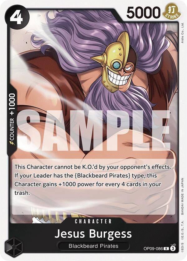 Image for Jesus Burgess (OP09-086) - One Piece Card Game