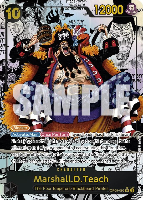 Image for Marshall.D.Teach (093) (Manga) (OP09-093) - One Piece Card Game