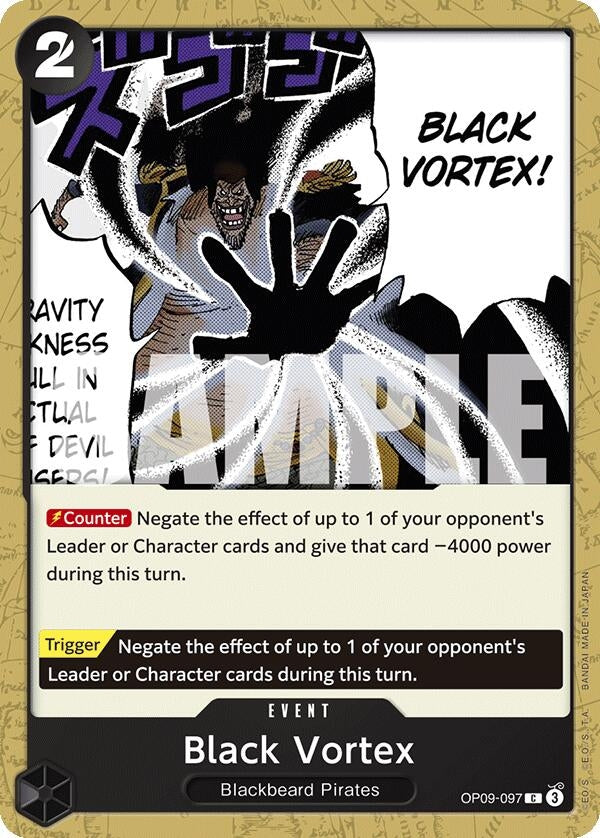 Image for Black Vortex (OP09-097) - One Piece Card Game