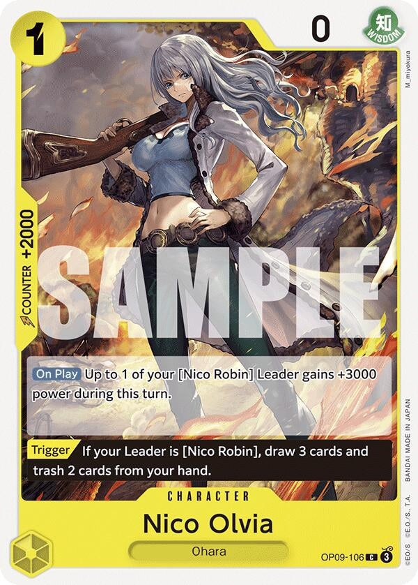 Image for Nico Olvia (OP09-106) - One Piece Card Game