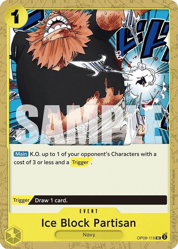Image for Ice Block Partisan (OP09-115) - One Piece Card Game