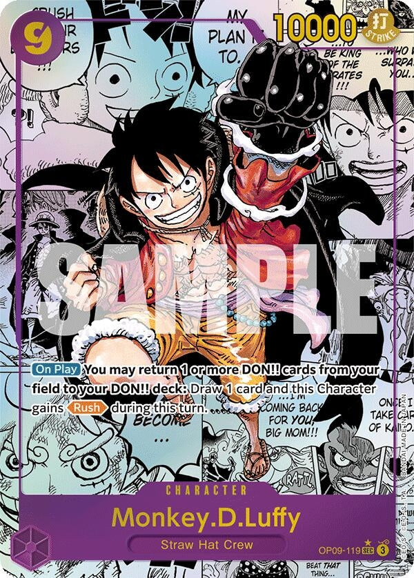 Image for Monkey.D.Luffy (119) (Manga) (OP09-119) - One Piece Card Game