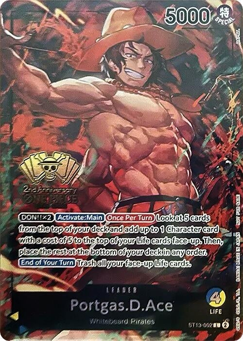 Image for Portgas.D.Ace (2nd Anniversary Tournament) (ST13-002) - One Piece Card Game
