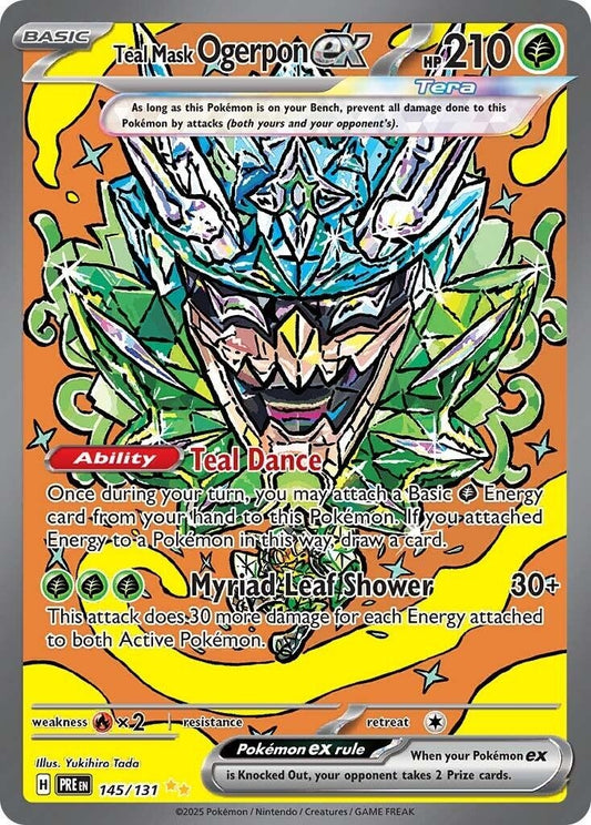 Image for Teal Mask Ogerpon ex (145/131) - Pokemon