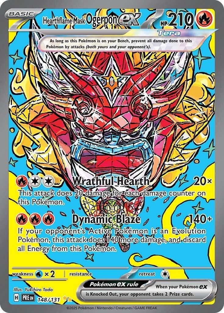Image for Hearthflame Mask Ogerpon ex (148/131) - Pokemon
