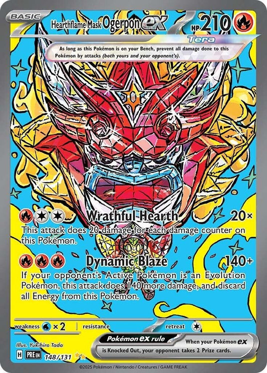 Image for Hearthflame Mask Ogerpon ex (148/131) - Pokemon