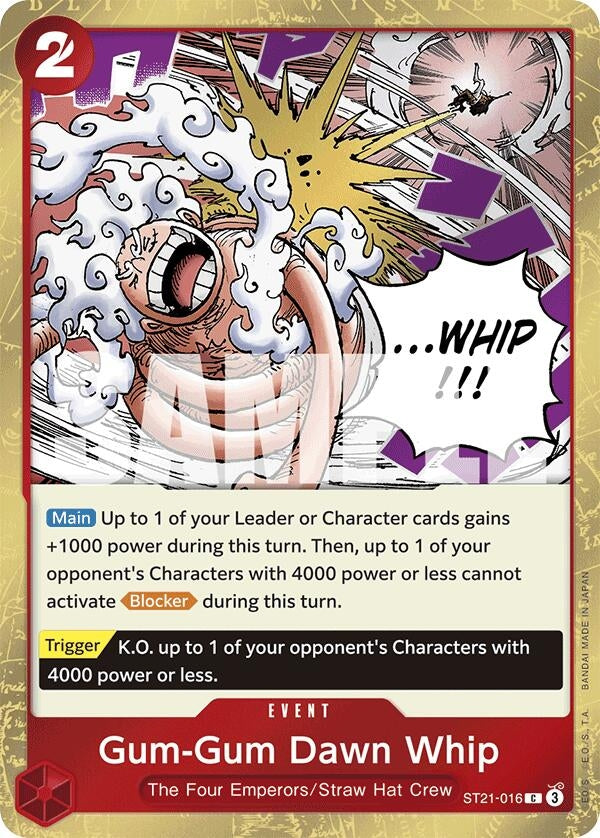 Image for Gum-Gum Dawn Whip (ST21-016) - One Piece Card Game