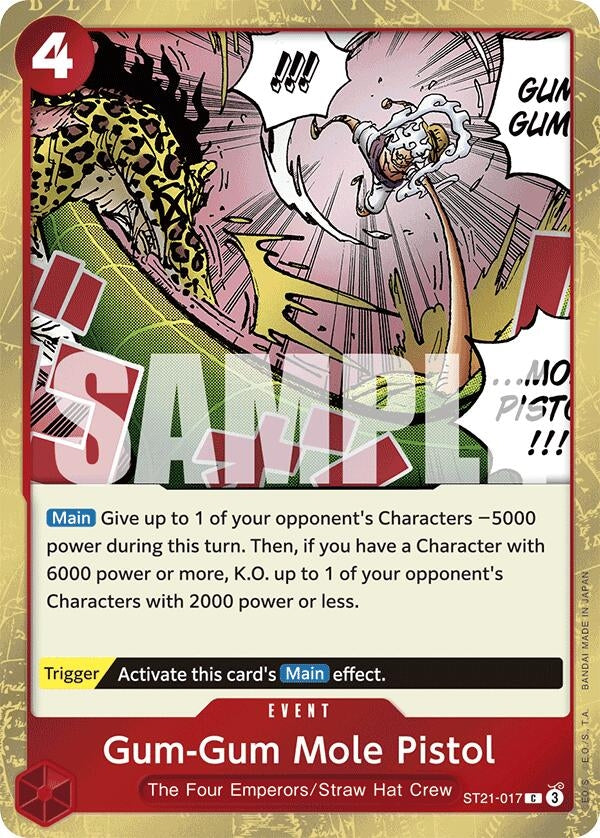 Image for Gum-Gum Mole Pistol (ST21-017) - One Piece Card Game