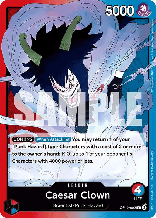 Image for Caesar Clown (002) (OP10-002) - One Piece Card Game