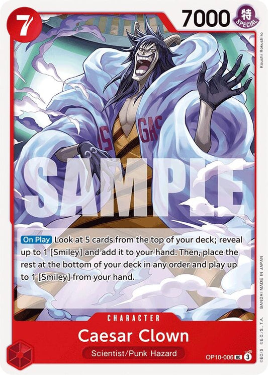 Image for Caesar Clown (006) (OP10-006) - One Piece Card Game