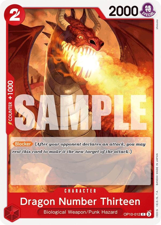 Image for Dragon Number Thirteen (OP10-012) - One Piece Card Game