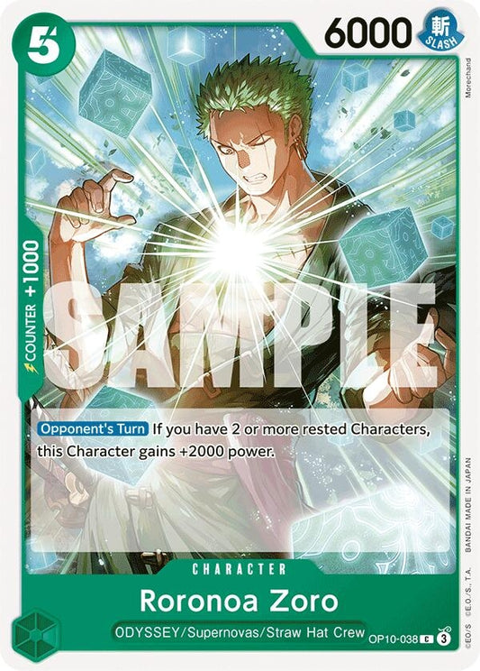 Image for Roronoa Zoro (038) (OP10-038) - One Piece Card Game