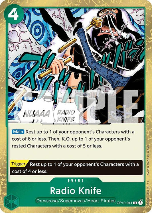 Image for Radio Knife (OP10-041) - One Piece Card Game