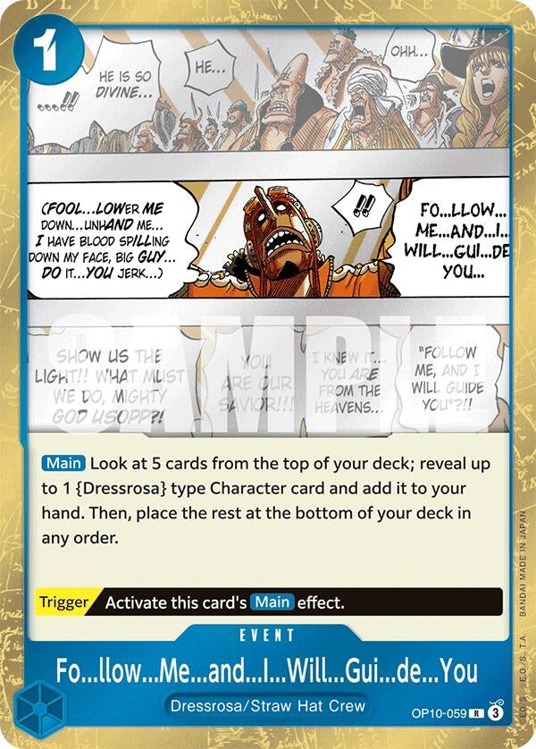 Image for Fo...llow...Me...and...I...Will...Gui...de...You (OP10-059) - One Piece Card Game