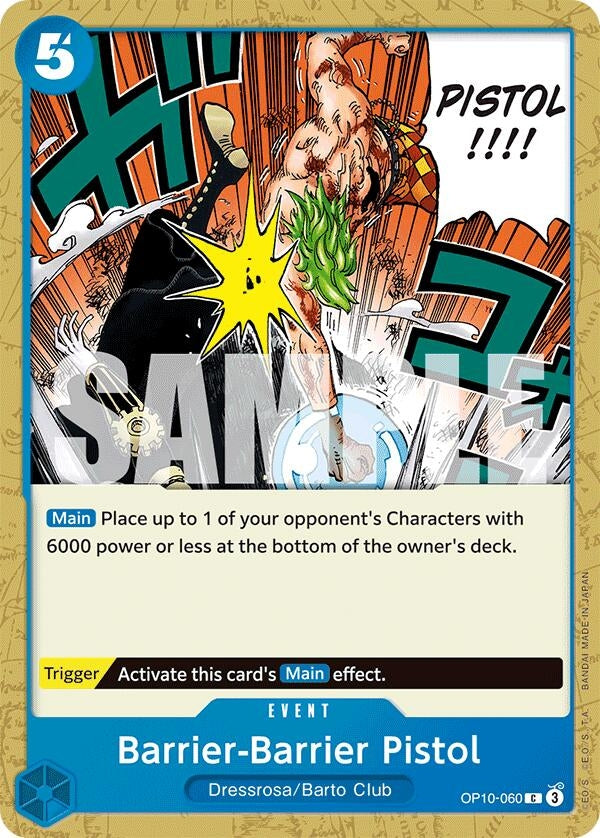 Image for Barrier-Barrier Pistol (OP10-060) - One Piece Card Game