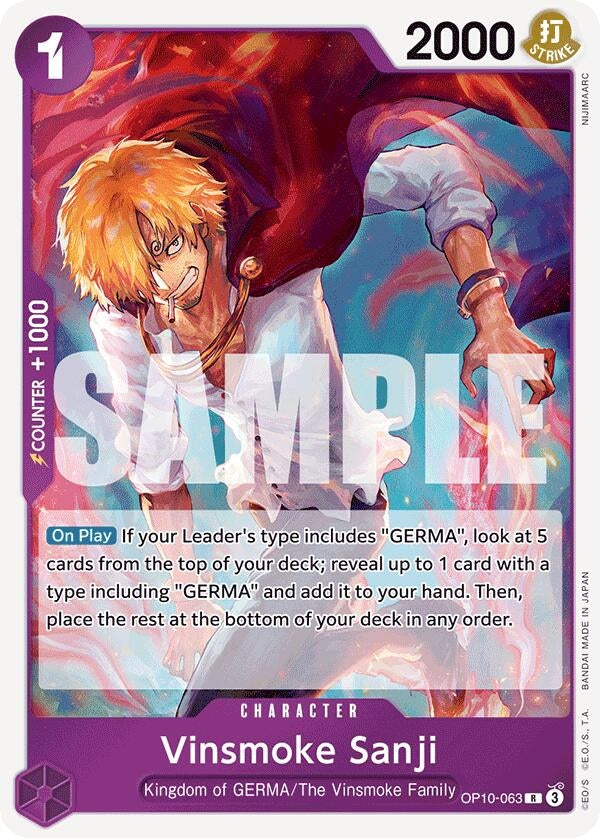 Image for Vinsmoke Sanji (OP10-063) - One Piece Card Game