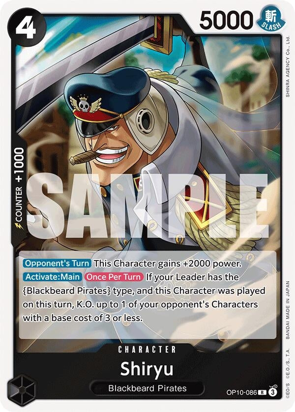 Image for Shiryu (OP10-086) - One Piece Card Game