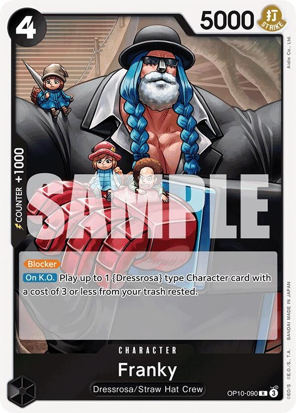 Image for Franky (090) (OP10-090) - One Piece Card Game