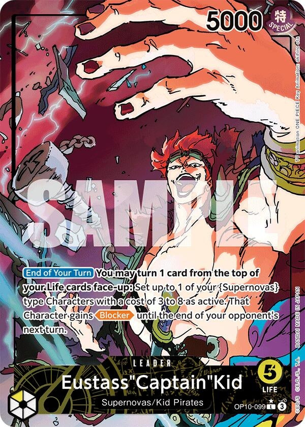 Image for Eustass"Captain"Kid (099) (Parallel) (OP10-099) - One Piece Card Game