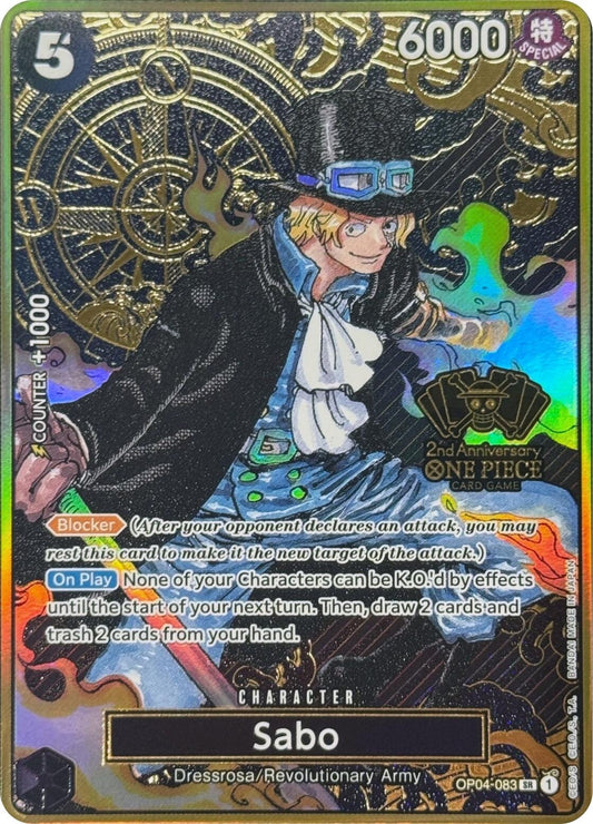 Image for Sabo (One Piece Japanese Version 2nd Anniversary Set) (OP04-083) - One Piece Card Game