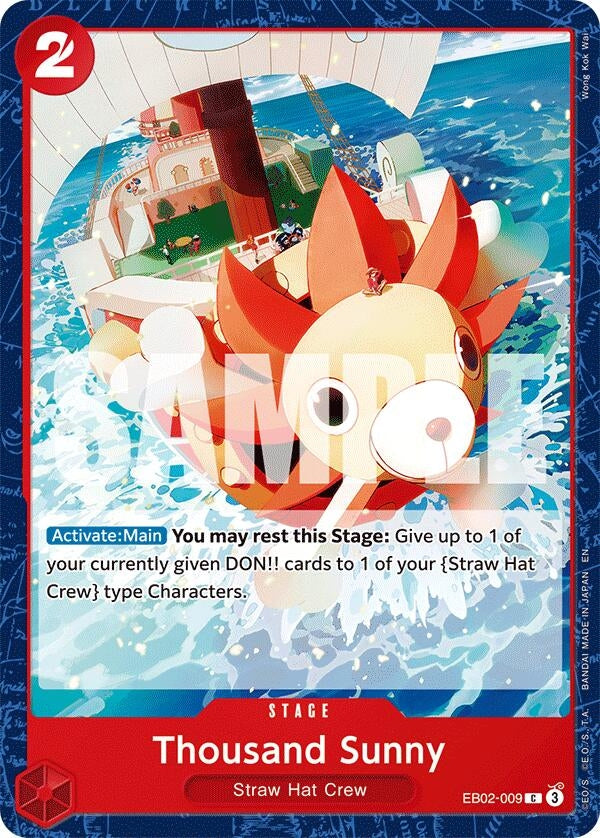 Image for Thousand Sunny (EB02-009) - One Piece Card Game