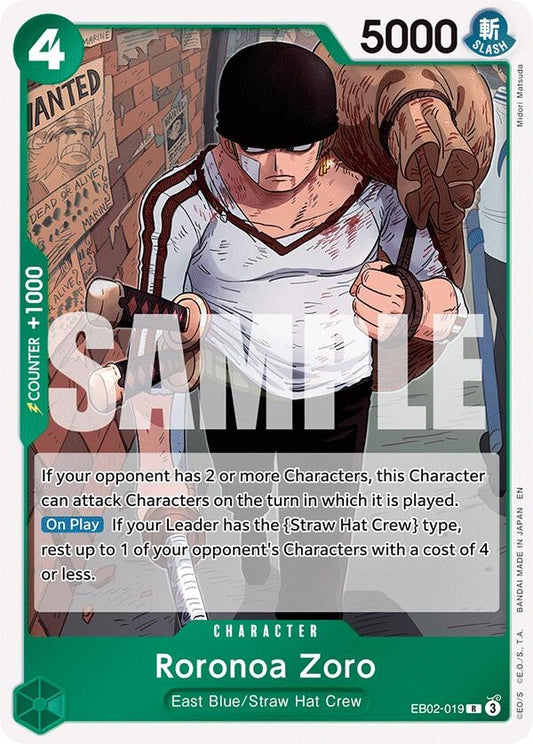 Image for Roronoa Zoro (EB02-019) - One Piece Card Game