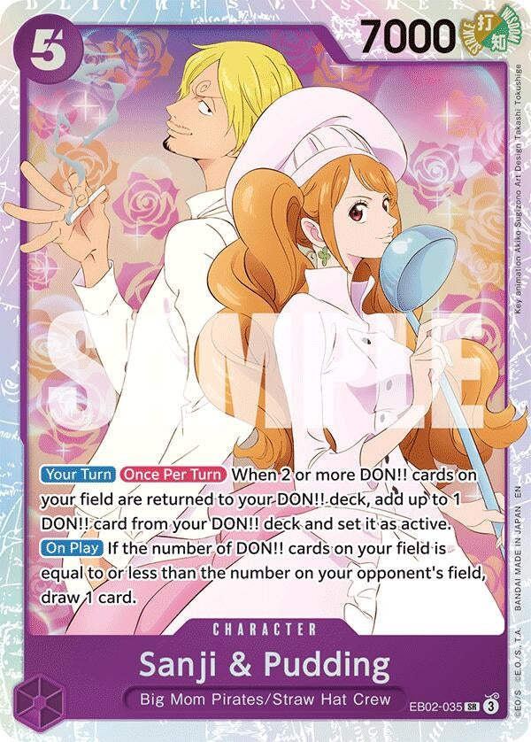 Image for Sanji & Pudding (EB02-035) - One Piece Card Game