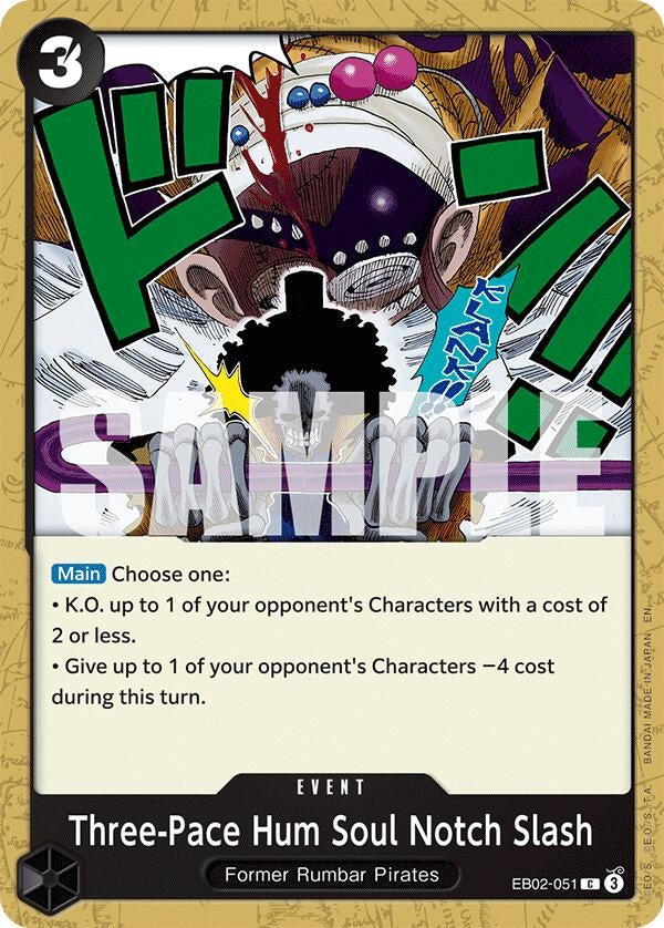 Image for Three-Pace Hum Soul Notch Slash (EB02-051) - One Piece Card Game