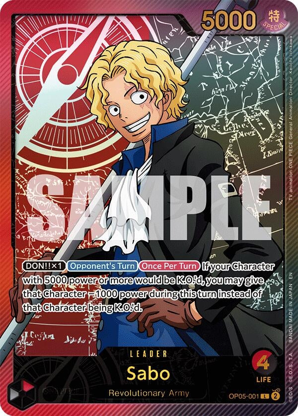 Image for Sabo (SP) (OP05-001) - One Piece Card Game