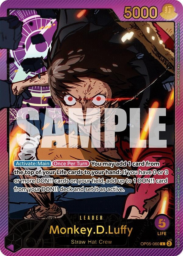 Image for Monkey.D.Luffy (SP) (OP05-060) - One Piece Card Game