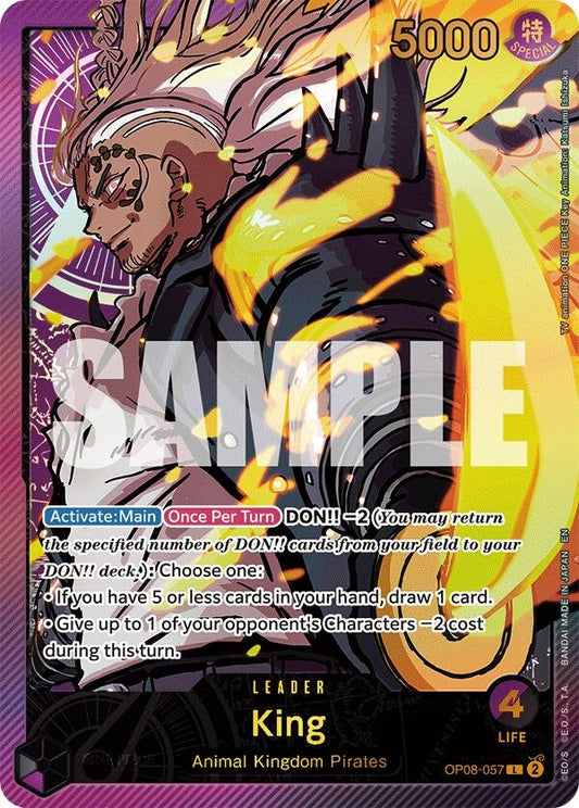 Image for King (SP) (OP08-057) - One Piece Card Game