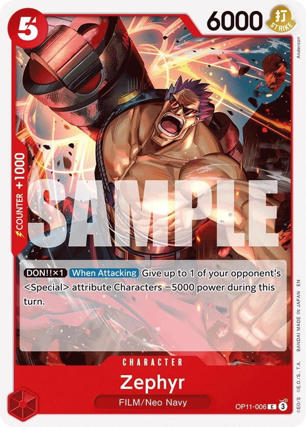 Image for Zephyr (OP11-006) - One Piece Card Game