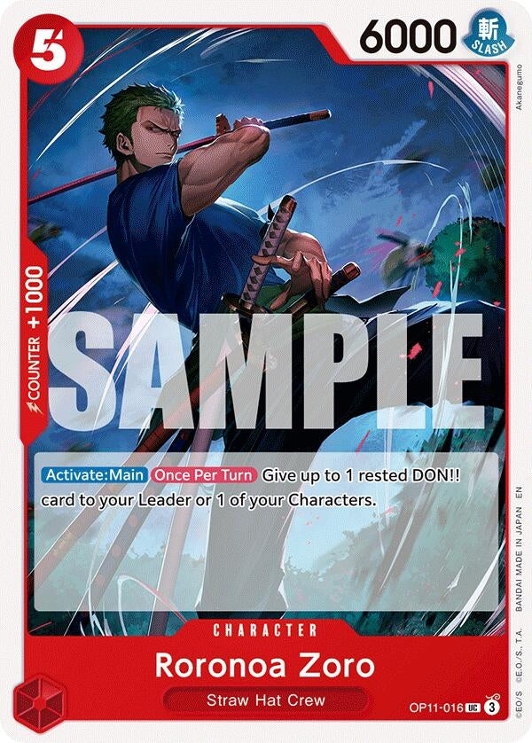 Image for Roronoa Zoro (OP11-016) - One Piece Card Game