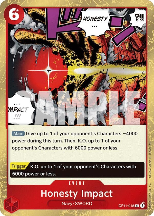 Image for Honesty Impact (OP11-018) - One Piece Card Game