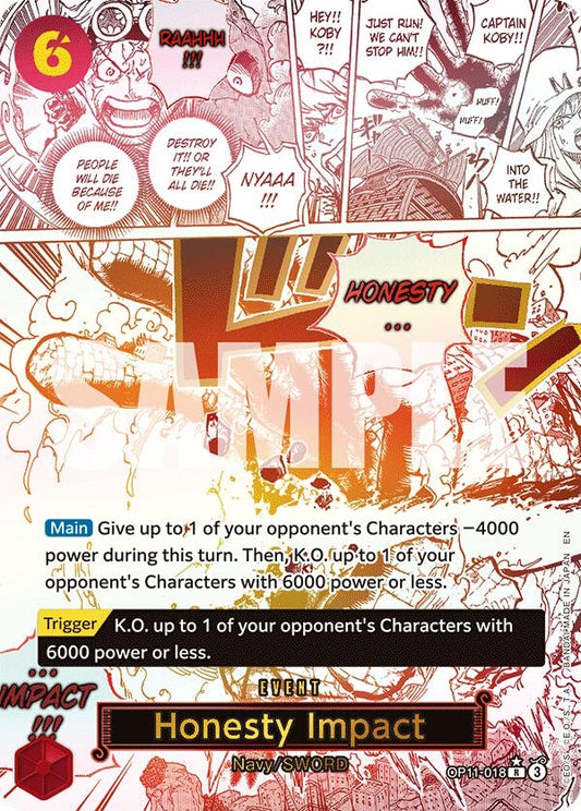 Image for Honesty Impact (Alternate Art) (OP11-018) - One Piece Card Game