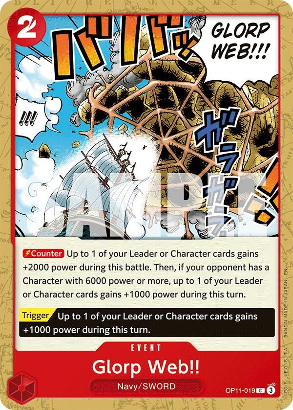 Image for Glorp Web!! (OP11-019) - One Piece Card Game