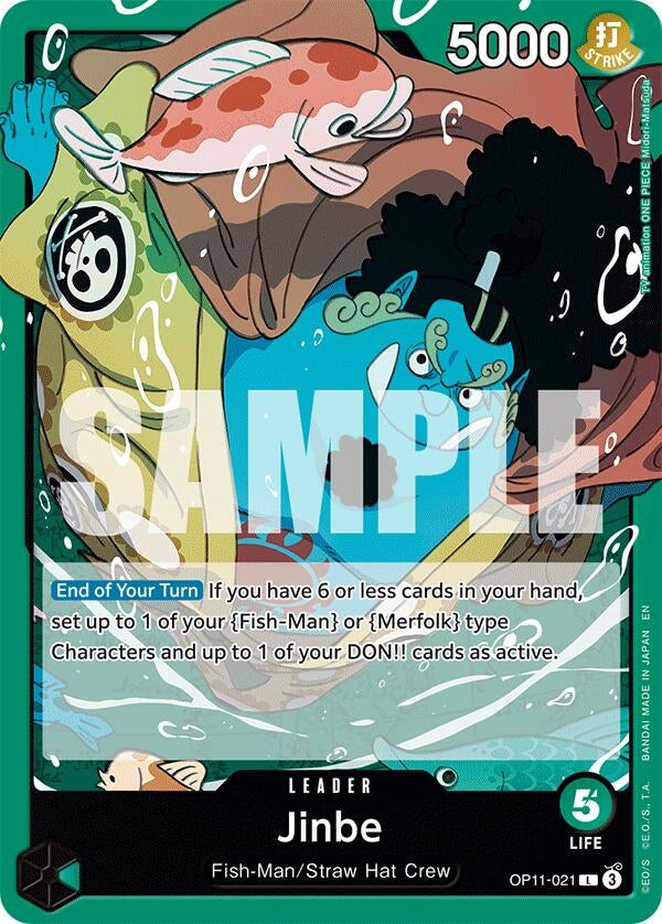 Image for Jinbe (021) (OP11-021) - One Piece Card Game