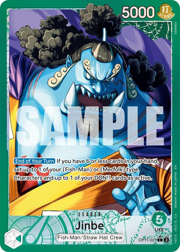 Image for Jinbe (021) (Alternate Art) (OP11-021) - One Piece Card Game