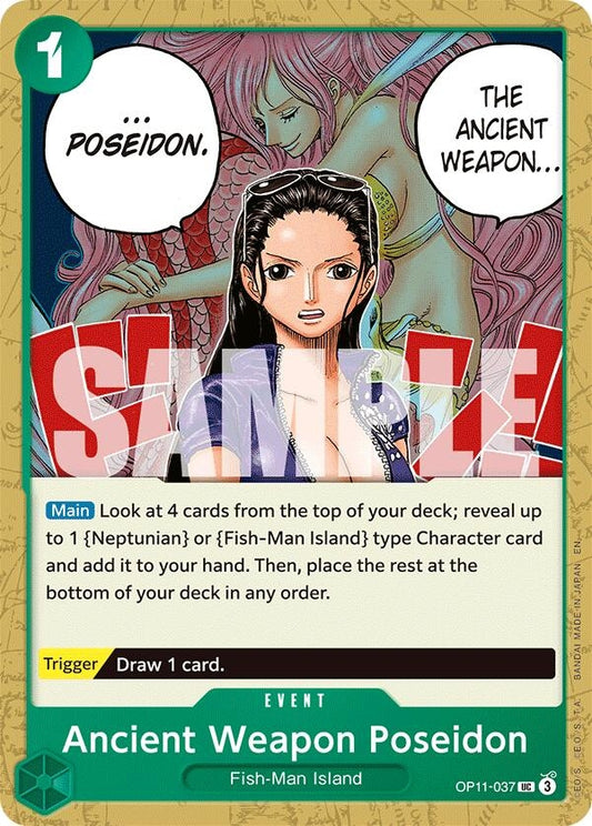 Image for Ancient Weapon Poseidon (OP11-037) - One Piece Card Game