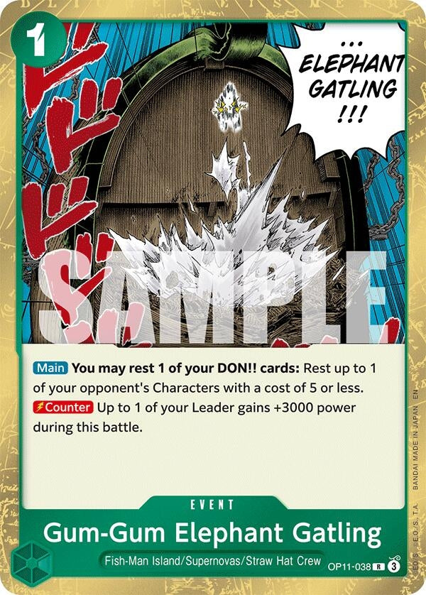 Image for Gum-Gum Elephant Gatling (OP11-038) - One Piece Card Game