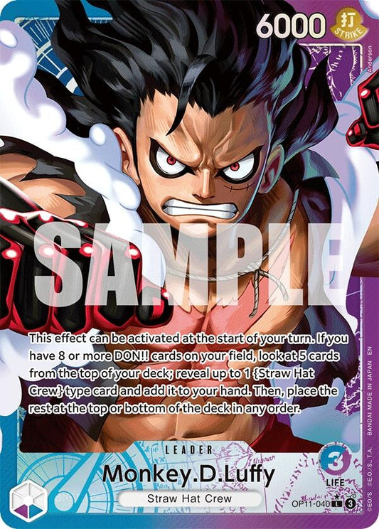 Image for Monkey.D.Luffy (040) (Alternate Art) (OP11-040) - One Piece Card Game