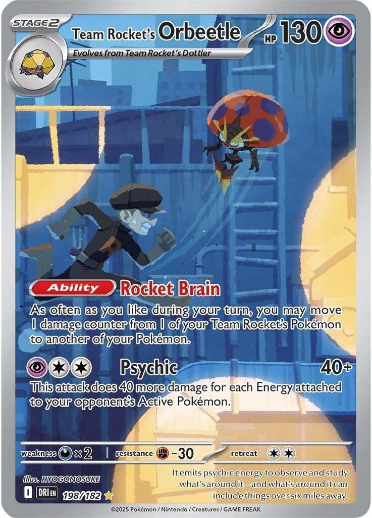 Image for Team Rocket's Orbeetle (198/182) - Pokemon